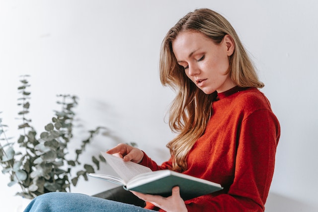 women's fiction a woman reading a book